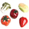 Set of 4 [Vegetable] Ceramic Kitchen Drawer/Cabinet Handles,1.7*1'',Random Style