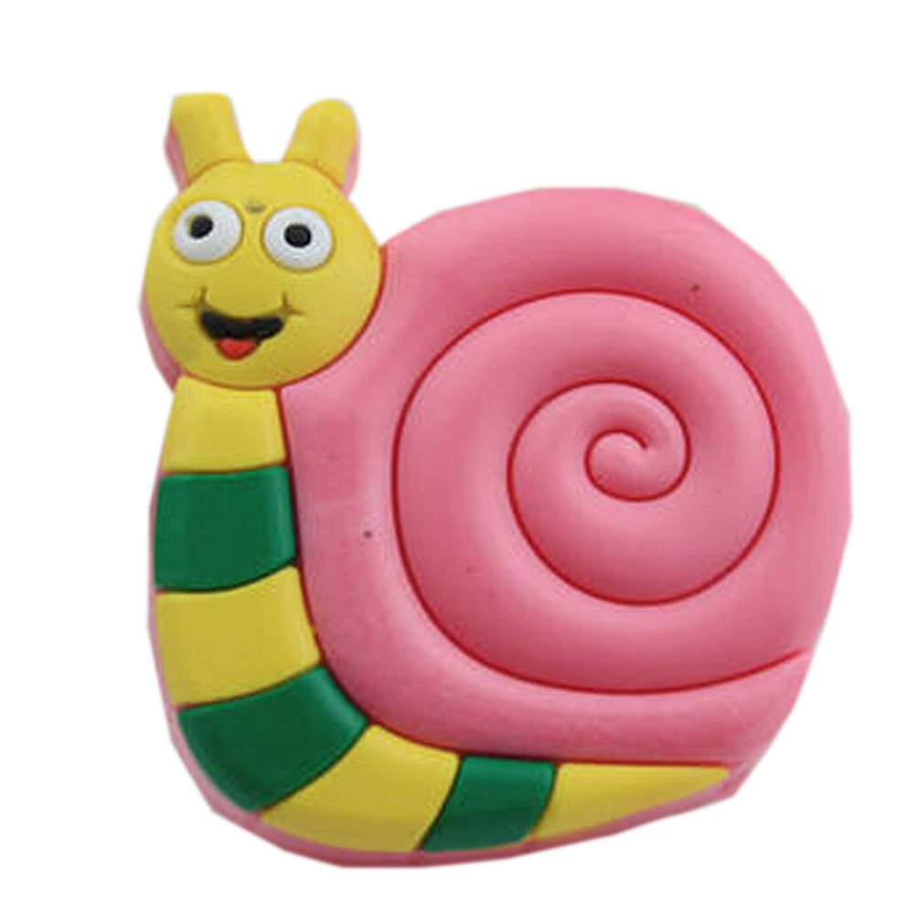 Set of 4 Adroble Snail Protective PVC Kids Drawer/Cabinet Handles/Pulls (1.57'')