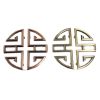 Chinese Vintage Hollow Zink Alloy Drawer/Cabinet Handles/Pulls(3.7*0.6'')2 Pairs