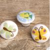 Set of 3 [Butterfly&Fish]Ceramic Kids/Adult Drawer/Cabinet Handles/Pulls/Knobs