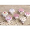 Set of 3 [Pink Circle] Ceramic Kids/Adult Drawer/Cabinet Handles/Pulls(1.5*1'')
