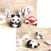 Set of 2 Cute Panda Ceramic Kids Room Decors Drawer Handles/Pulls(1.7*1.3*1.2'')