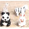 Set of 2 Cute Bunny Ceramic Kids Room Decors Drawer Handles/Pulls Cabinet Knobs