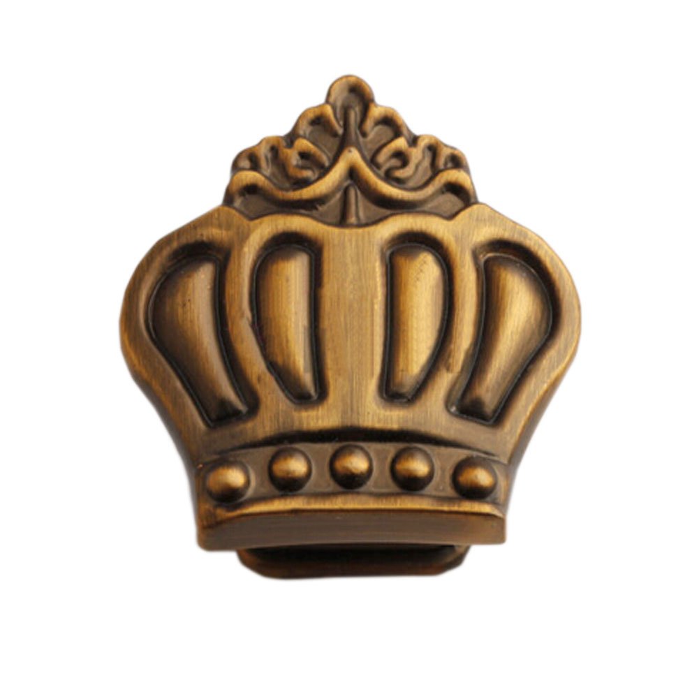 Set of 3 [Coffee Brown]Crown Zinc Alloy Drawer Handles/Pulls/Decors(1.37*1.37'')