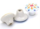 Set of 3 Lovely Sunflower Ceramic Drawer Handles/Knobs Kids Room Decor,1.5*1''