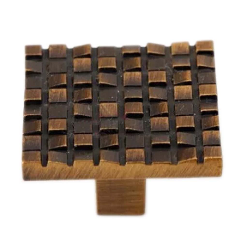 Set of 3 [Mosaic] Zinc Alloy Drawer Handles/Pulls/Knobs,Coffee Brown,1.25*0.8''