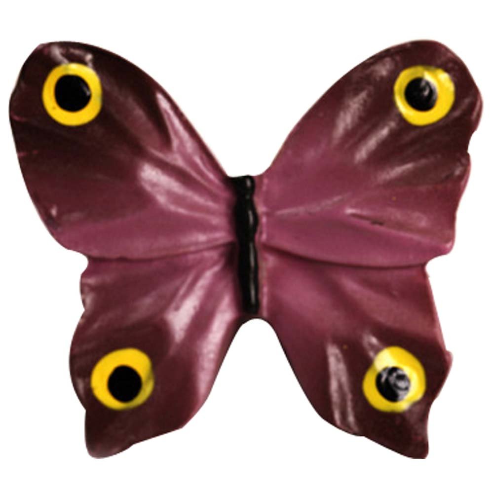 Set of 3 Kids/Adult Resin Multicolor Butterfly Drawer Handles