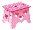 Children's Cartoon Folding Stool Portable Folding Chairs Outdoor Red Pink