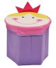 Storage Ottoman Collapsible Foldable Foot Rest Cartoon Storag Ottoman PRINCESS