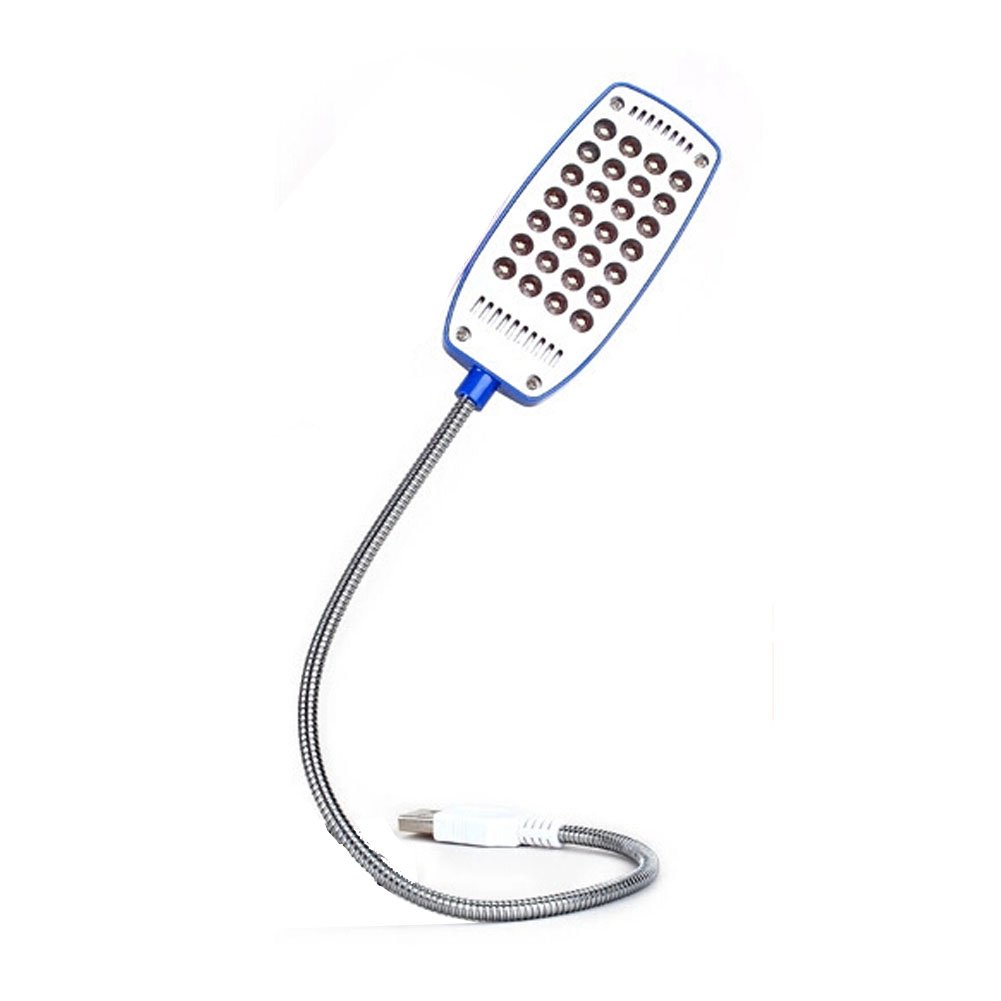 LED Light,28 LED,USB Lamp,Flexible Light,Light for Laptops(Blue With Switch)