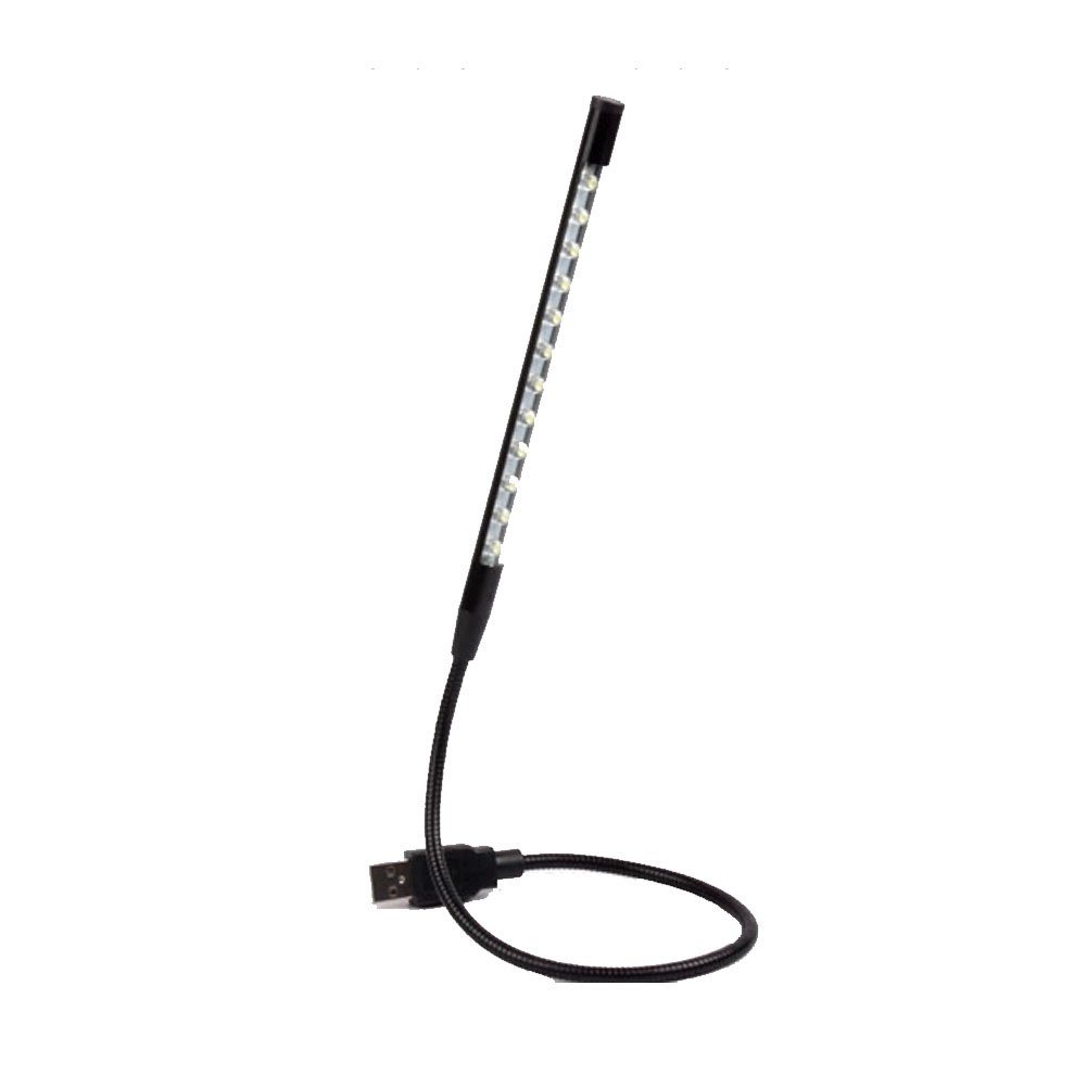 LED Light,12 LED USB Lamp,Flexible Light,Laptops Light(Black Without Switch)