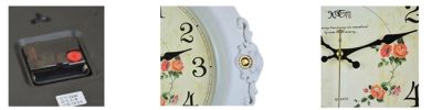 Woodiness Fashion Hanging Clock Creative Europe Style Sound Off Clock 16""