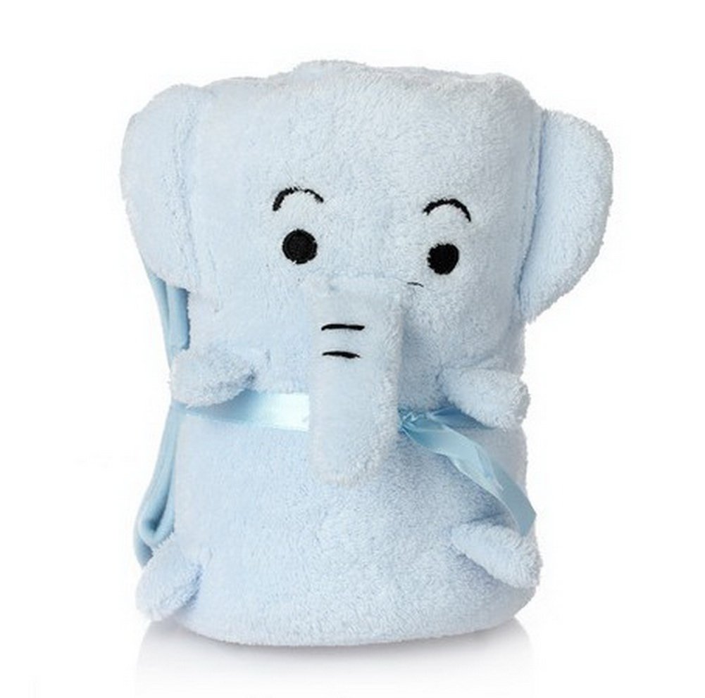 Super Soft Blanket for Baby Sky Blue Elephant Thin Blanket