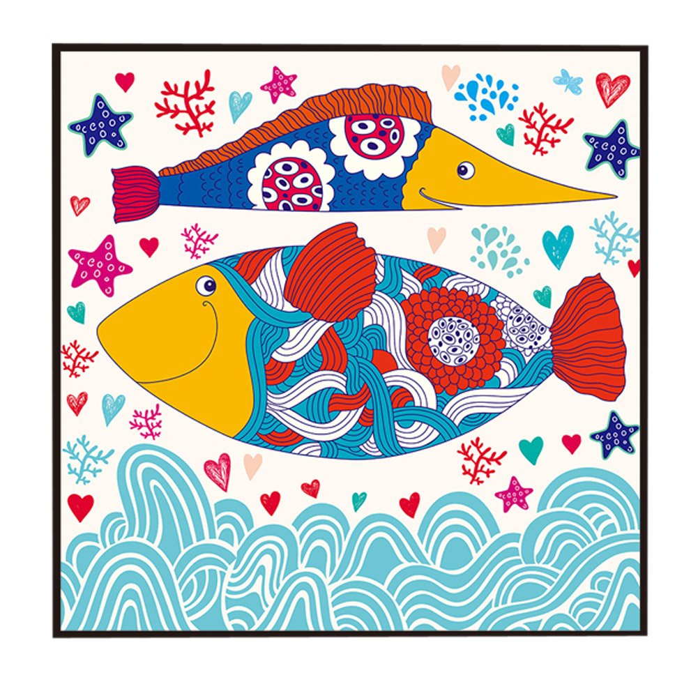 [Seabed] Decorative Painting Framed Painting Wall Decor Kids Creative Picture