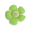 Set of 2 Children Bedroom Door Handles Cartoon Green Flower Drawer Handles
