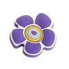 Set of 2 Children Bedroom Door Handles Cartoon Purple Flower Drawer Handles