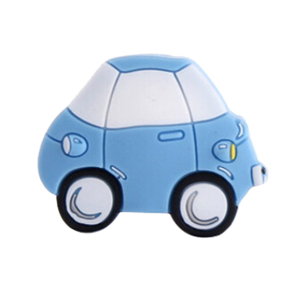Set of 2 Children Bedroom Door Handles Cartoon Blue Cartoon Car Drawer Handles