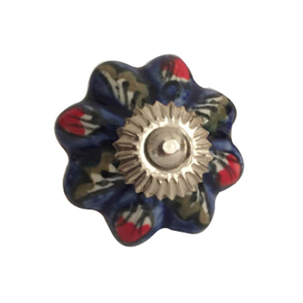 Elegant Ceramic Hand Printing House Door Handles Cabinet/Drawer Handles