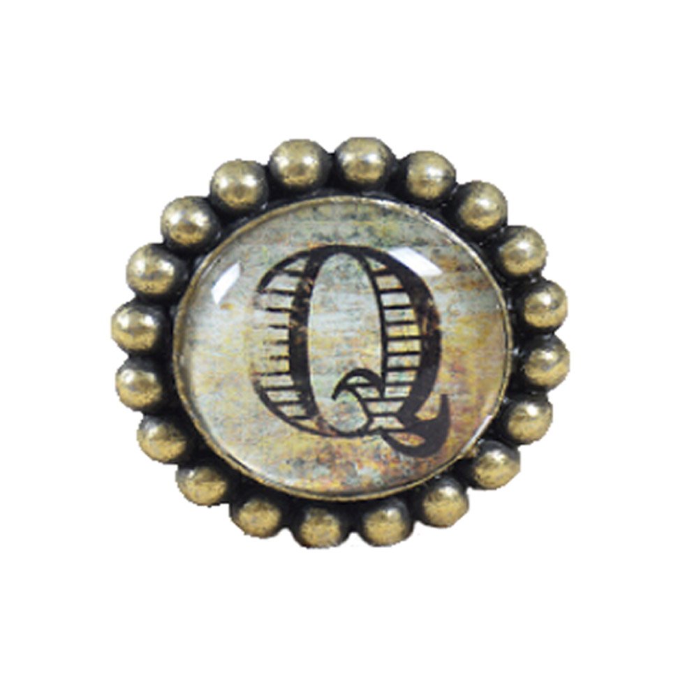 House Creative Alloy Glass Q Letter Door Handles Cabinet and Drawer Handles