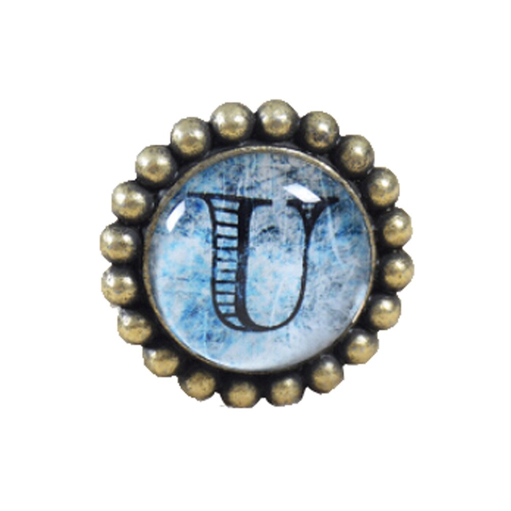 House Creative Alloy Glass U Letter Door Handles Cabinet and Drawer Handles