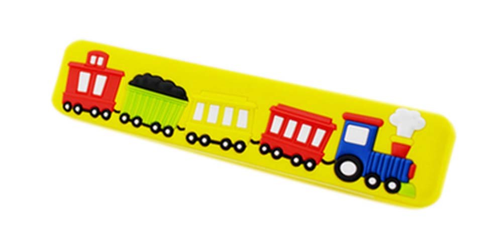 4PCS Lovely Children Door Handles Drawer Handles YELLOW Car Pattern1