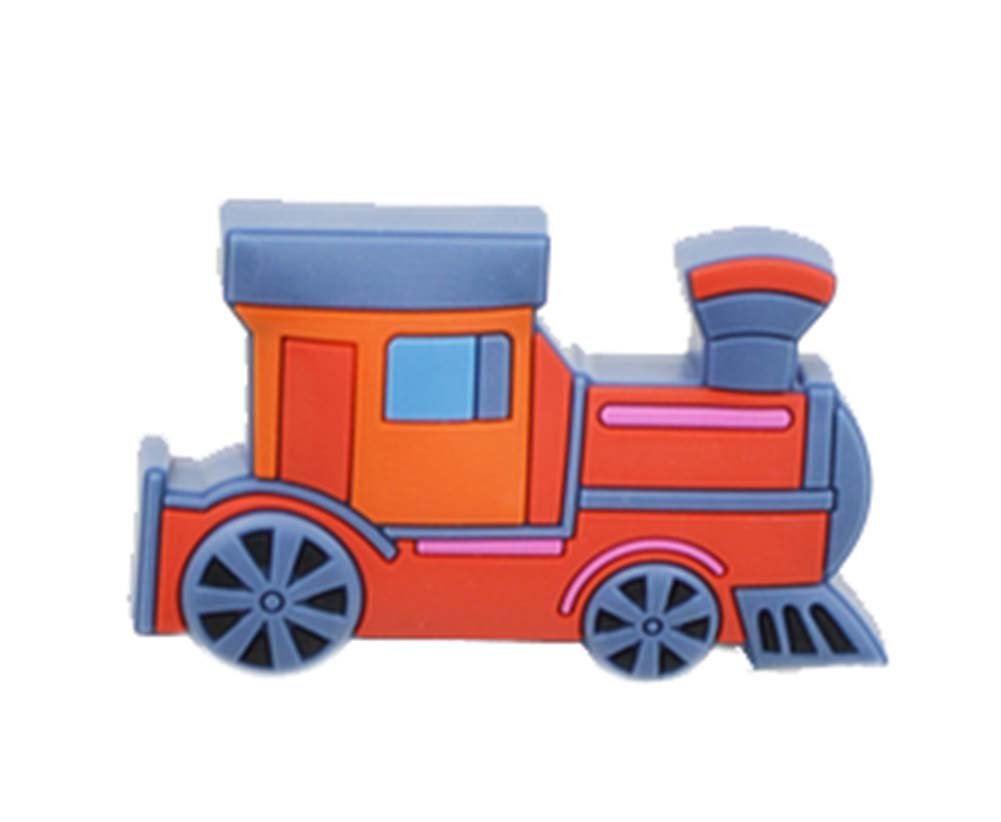 4PCS Lovely Children Door Handles Drawer Handles RED Lokomotiv Pattern