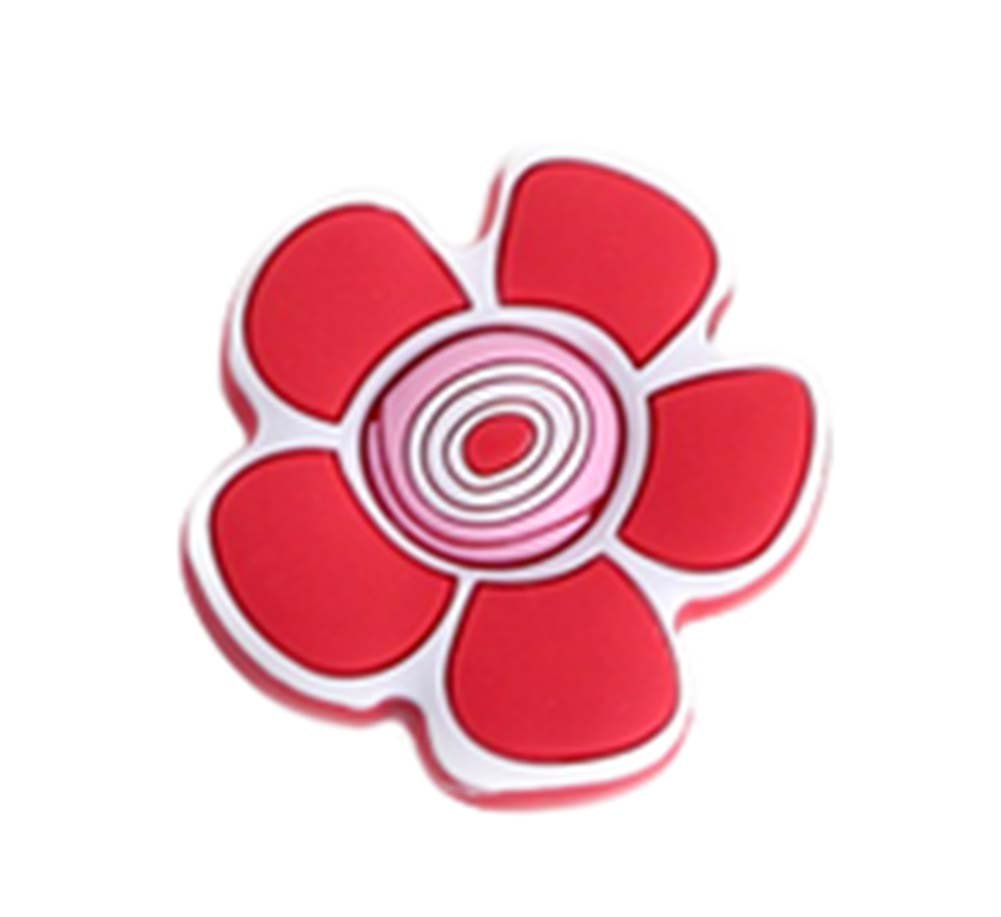 4PCS Cute Children Door Handles Drawer Handles RED Flower Pattern