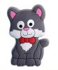 4PCS Cute Children Door Handles Drawer Handles GRAY Kitten
