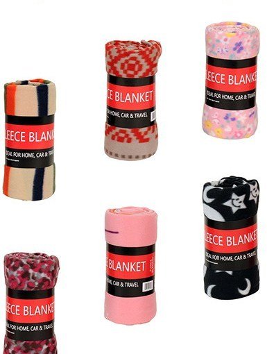 Print Fleece Baby Blanket 50"" x 60"" Case Pack 96