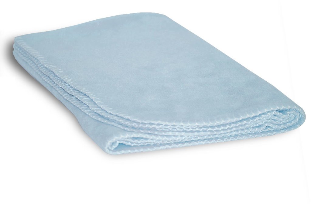 Fleece Baby/Lap Blanket - Light Blue 30"" x 40"" Case Pack 48