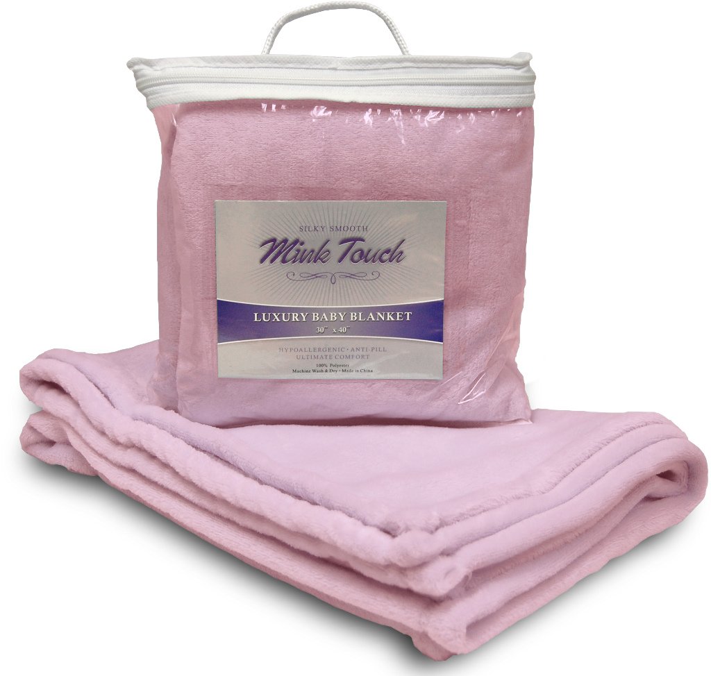 Mink Touch Baby Blanket - Soft Pink Case Pack 48