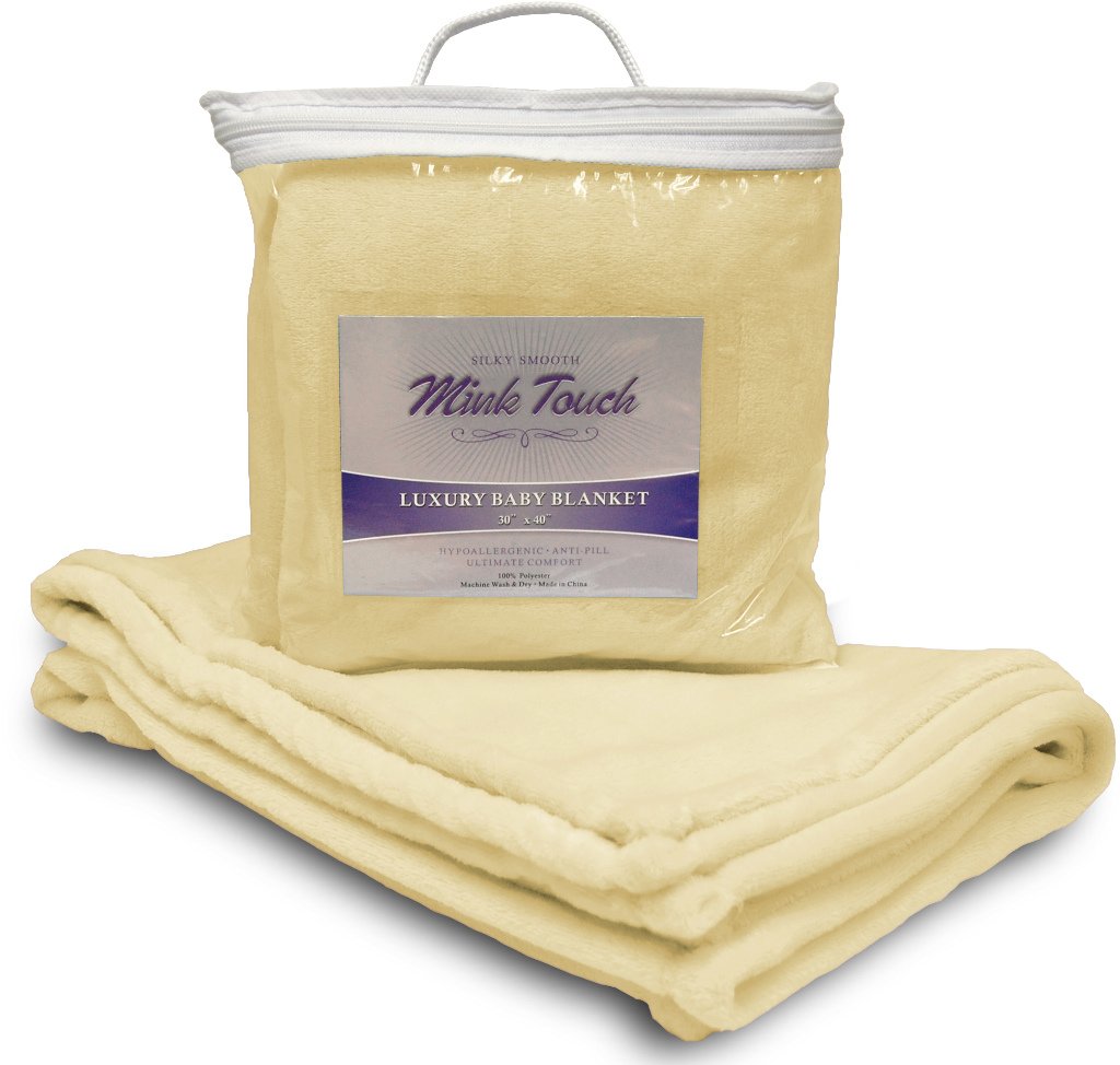 Mink Touch Baby Blanket - Soft Yellow Case Pack 48