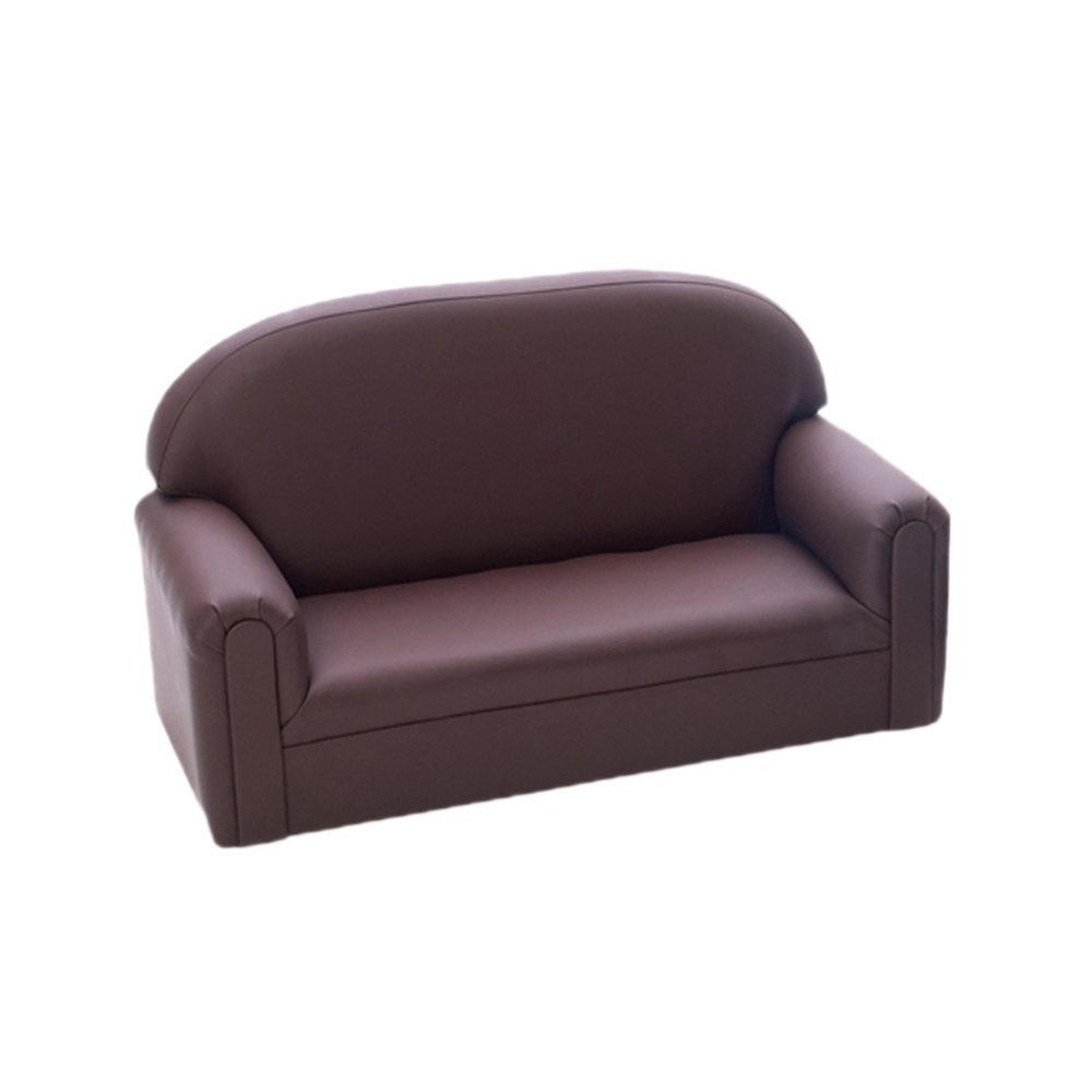 Brand New World ""Just Like Home"" Toddler Enviro-Child Upholstery Chocolate Sofa