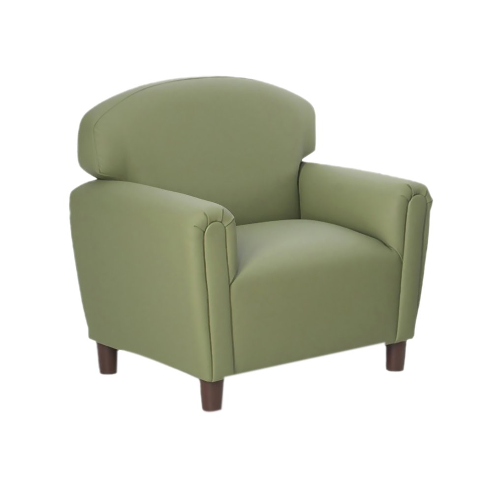 Brand New World ""Just Like Home"" Preschool Enviro-Child Upholstery Sage Chair