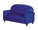 Brand New World ""Just Like Home"" Preschool Vinyl Upholstery Blue Sofa