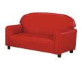 Brand New World ""Just Like Home"" Preschool Vinyl Upholstery Red Sofa