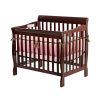 Dream On Me, Aden Convertible 3 in 1 Mini Crib In Cherry