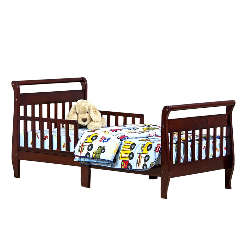 Dream On Me, Sleigh Toddler Bed, Cherry