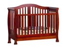 Dream On Me Addison, 4 in 1 Convertible Crib with toddler rail and storage, Cherry
