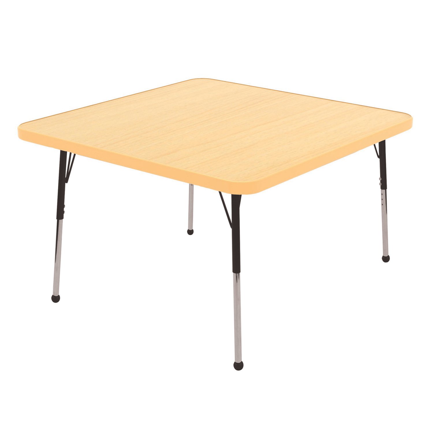 ECR4Kids Adjustable Activity Table - Square 30"" x 30"" ELR-14116-MMYE-TB