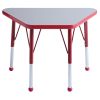 ECR4Kids Adjustable Activity Table - Learning 18"" x 30"" ELR-14118-GRD-TB