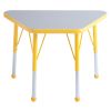ECR4Kids Adjustable Activity Table - Learning 18"" x 30"" ELR-14118-GYE-TB