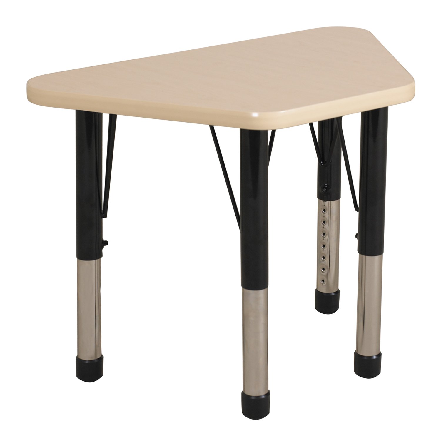 ECR4Kids 18"" x 30"" Adjustable Learning Activity Table, Maple/Maple - Chunky