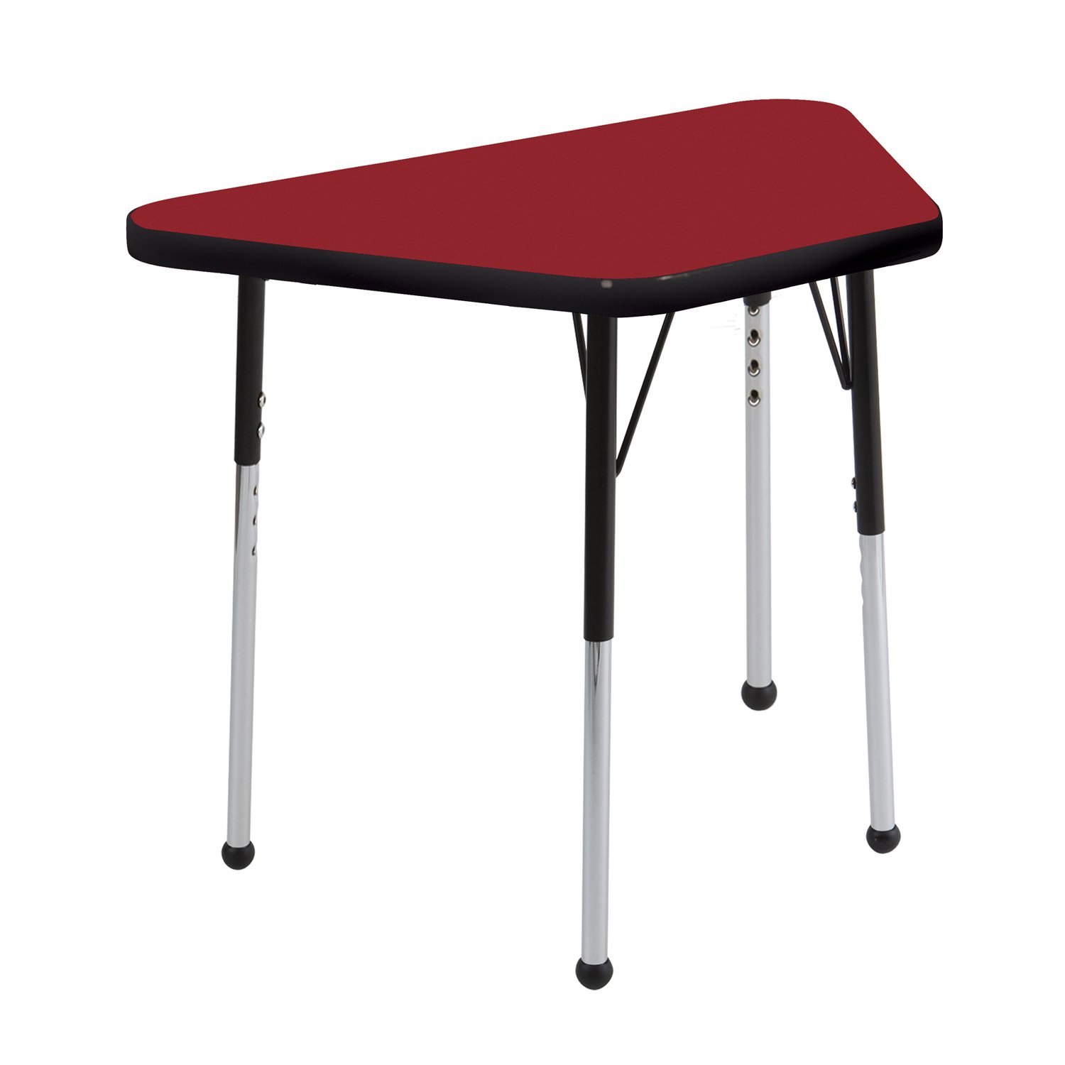ECR4Kids Adjustable Activity Table - Learning 18"" x 30"" ELR-14118-RDBK-SS