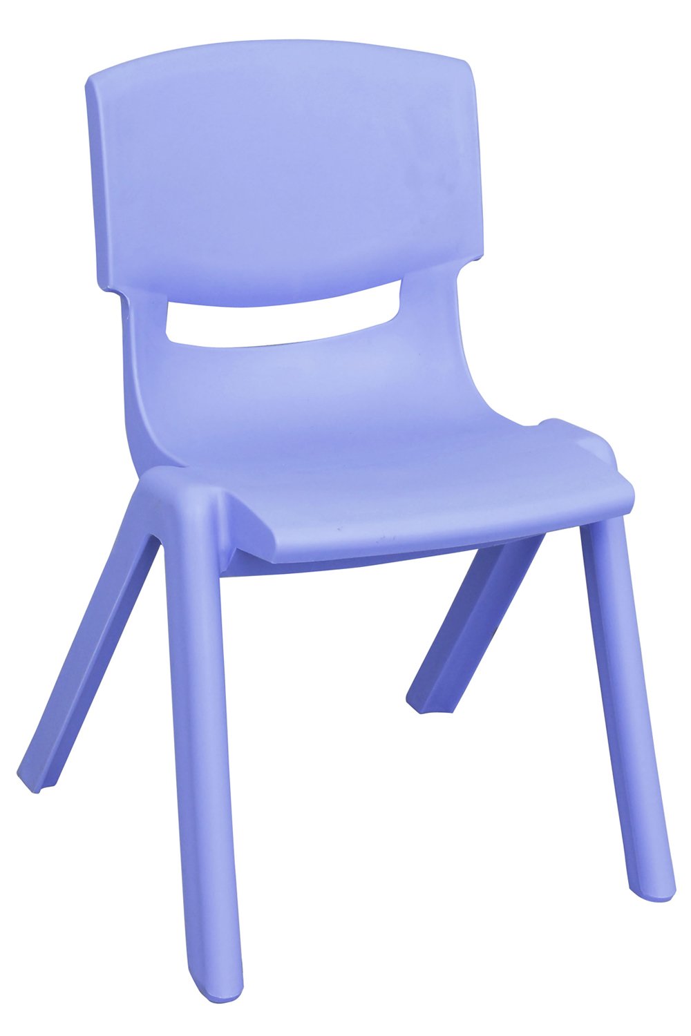 ECR4Kids 14"" Resin Chair Blue, 6 Pack