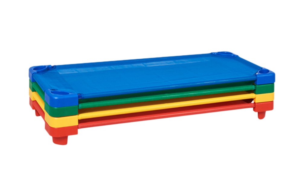 ECR4Kids Children Standard Stackable Assembled Kiddie Cot 4 Piece