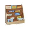 ECR4Kids Study Room Furniture 1 Sided Book Storage Fabric Shelves