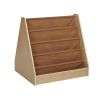 ECR4Kids Study Room Furniture 2 Sided Book Storage Fabric Shelves
