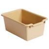ECR4Kids Fold And Lock 15 Tray Cabinet And 24"" Storage with Sand Color Scoop Front Bins
