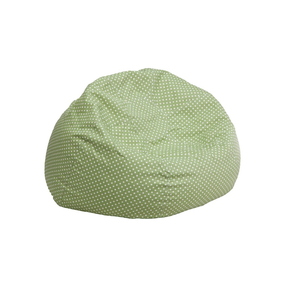 Flash Furniture Small Green Dot Kids Bean Bag Chair [DG-BEAN-SMALL-DOT-GRN-GG]